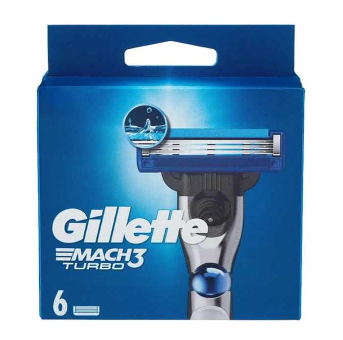 Змінні картриджі Gillette Mach3 Turbo 6 шт