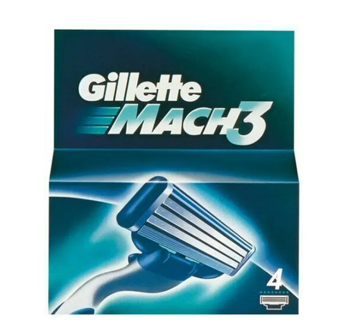 Gillette Mach3 сменные кассеты для бритья 4 шт