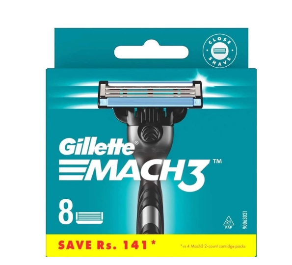 Gillette Mach3 сменные кассеты для бритья 8шт