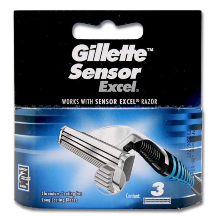 Gillette Sensor Excel змінні картриджі 3 шт.