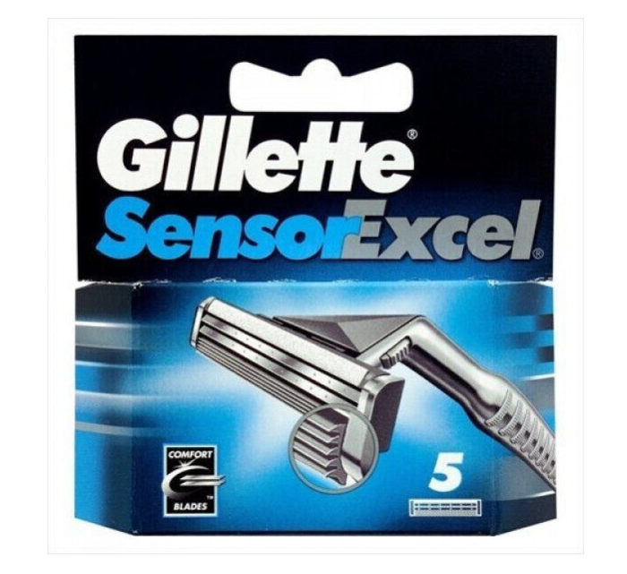 Gillette Sensor Excel сменные картриджи  5 шт в упаковке