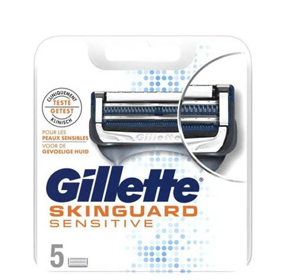 Gillette Skinguard запаска 2х лезвийная на станок Fusion. 5шт