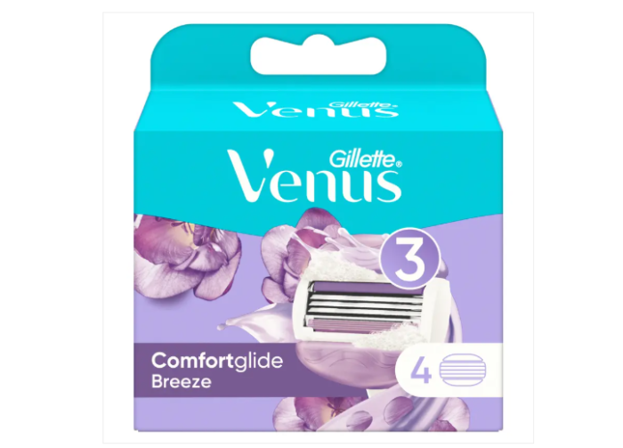 Gillette VENUS Breeze сменные картриджи 4 шт  в упаковке