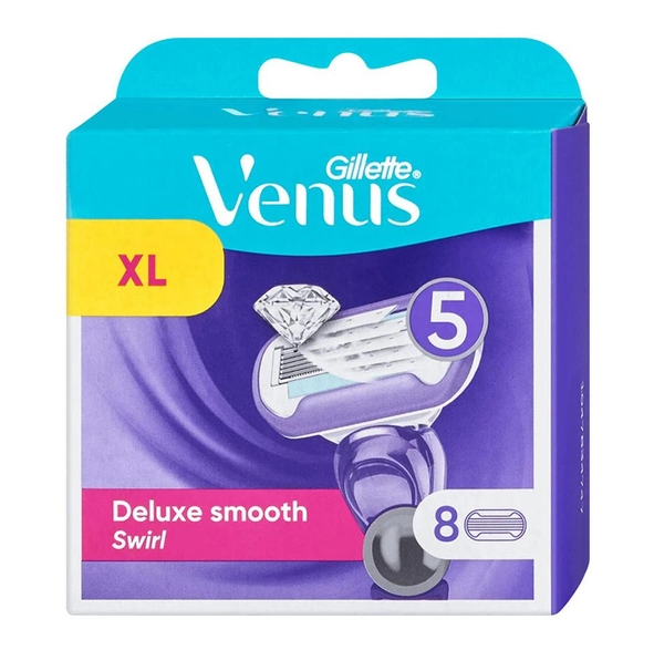 Gillette Venus Swirl женские сменные кассеты 8 шт в упаковке
