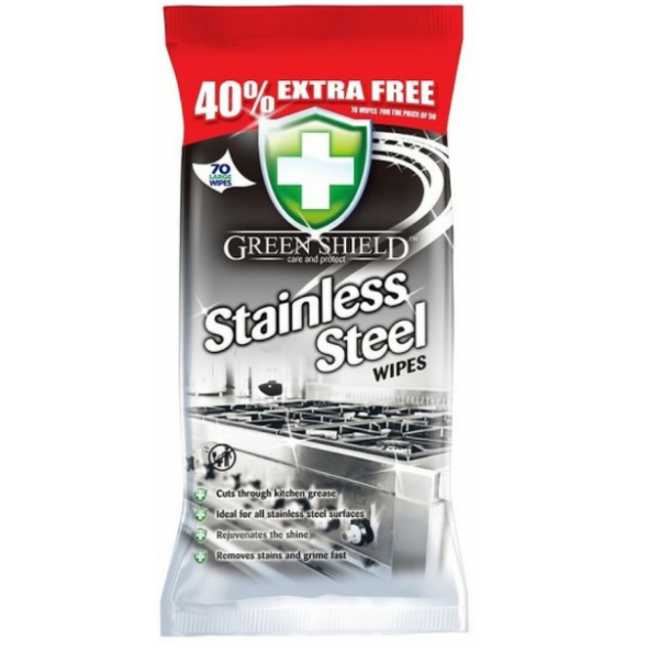 Green Shield салфетки для металла и нержавеющей стали 70шт