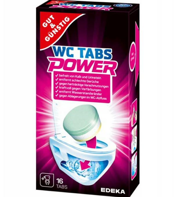 Gut & Gunstig WC-Tabs таблетки для чистки унитаза 16 шт