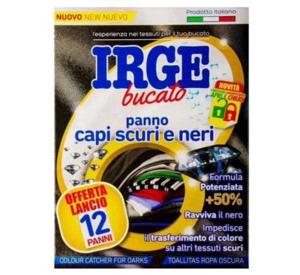 IRGE салфетки для окрашивания и восстановления вещей черного цвета 12 шт