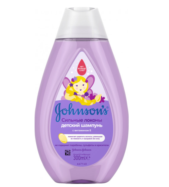 Johnson's Baby детский шампунь для волос Сильные локоны 300 ml