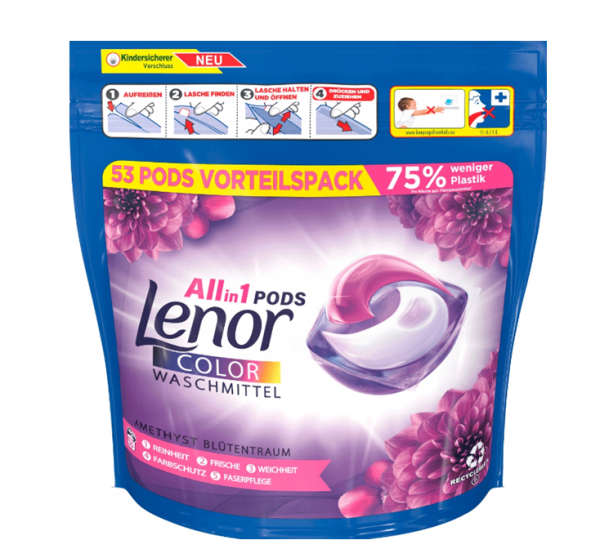 Lenor color капсули для прання 53 шт Amethyst