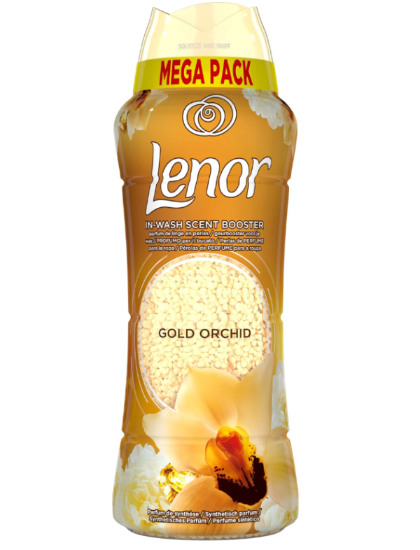 Lenor парфюмированный кондиционер в гранулах 570 г. Золотистая орхидея и ваниль