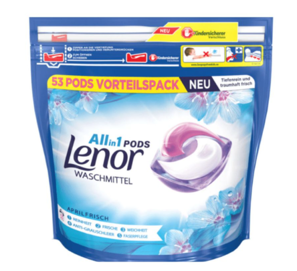 Lenor універсальні капсули для прання 53 шт April Fresh