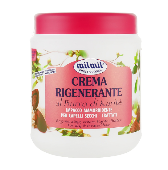 Маска для волос MilMil Crema Rigenerante Al Burro Di Karite «Масло каритэ» 1000 ml