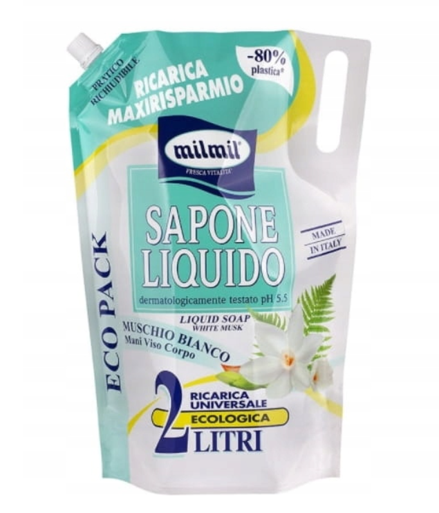Milmil Рідке мило White Musk. 2 л