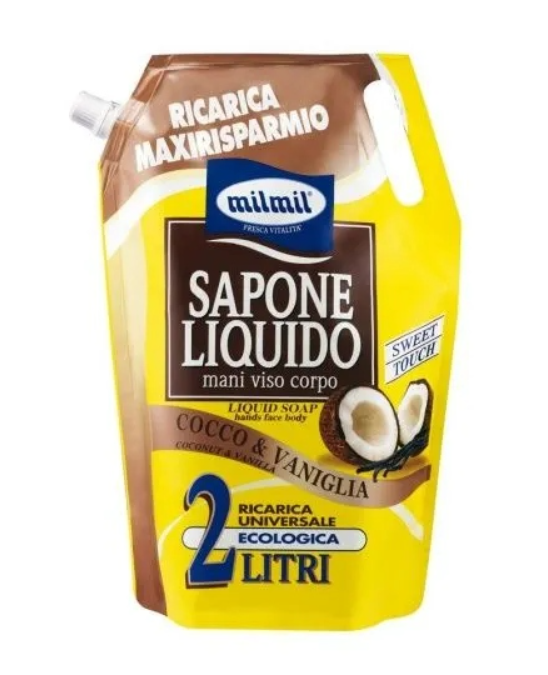 MilMil жидкое мыло  ваниль и кокос 2л