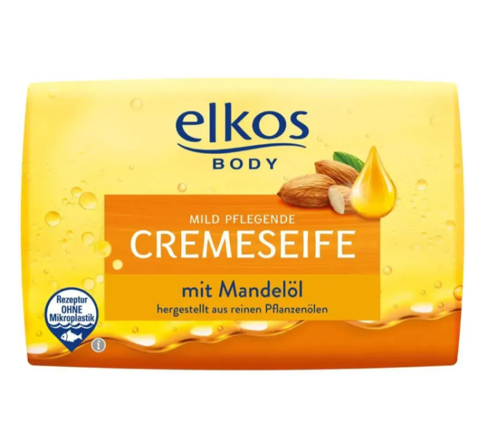 Мило тверде Elkos Cremeseife з мигдальним маслом 150 g