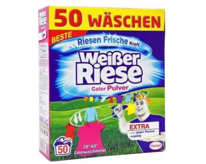 Пральний порошок WeiBer Riese для кольорової білизни 50 ст - 2,75 кг