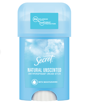 Secret кремовый дезодорант - антиперспирант "Natural" 40 г