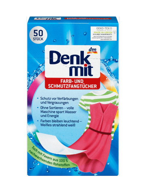 Салфетки Denkmit Farb-und Schmutzfangtuchen для защиты цвета 50 шт