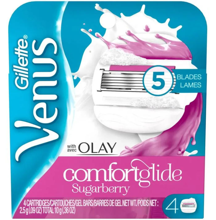 Сменные кассеты Gillette Venus Olay 4шт в упаковке США