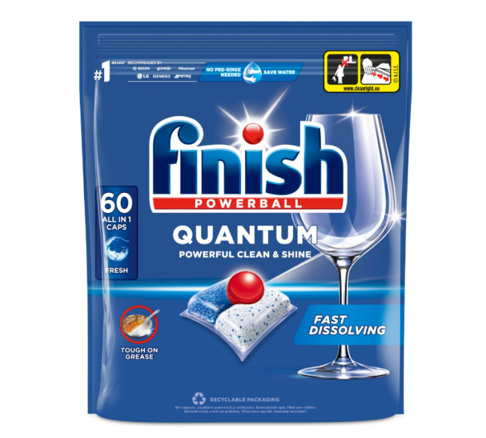 Таблетки для посудомоечной машины Finish Quantum MAX 60 шт.