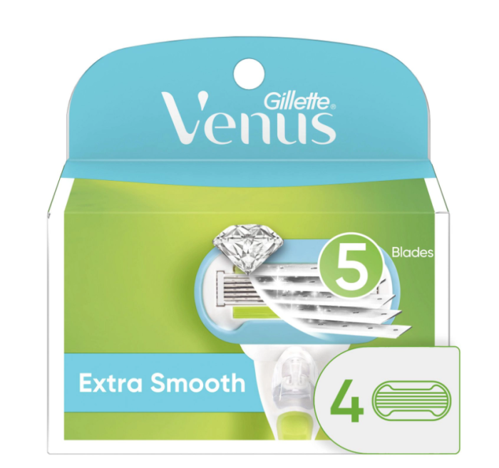 Venus Extra Smooth  (Embrace) пяти лезвийные сменные картриджи 4 шт в уп СШАаковке