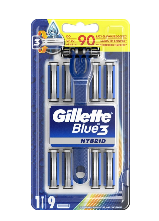 Верстат для гоління чоловічий Gillette Blue 3 + 9 зап