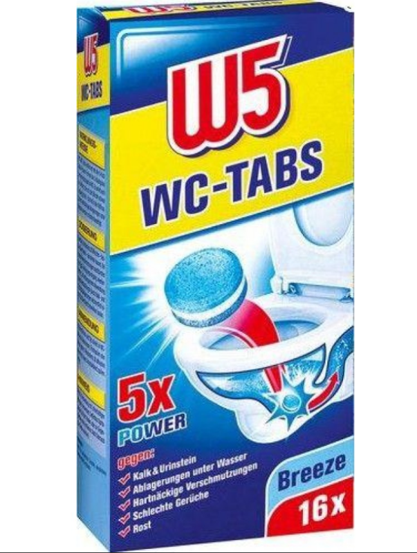 W5 WC-Tabs таблетки для чищення унітазу Бриз 16 шт