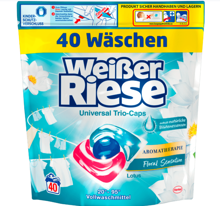 WeiBer Riese капсулы для стирки Универсальные 40 шт