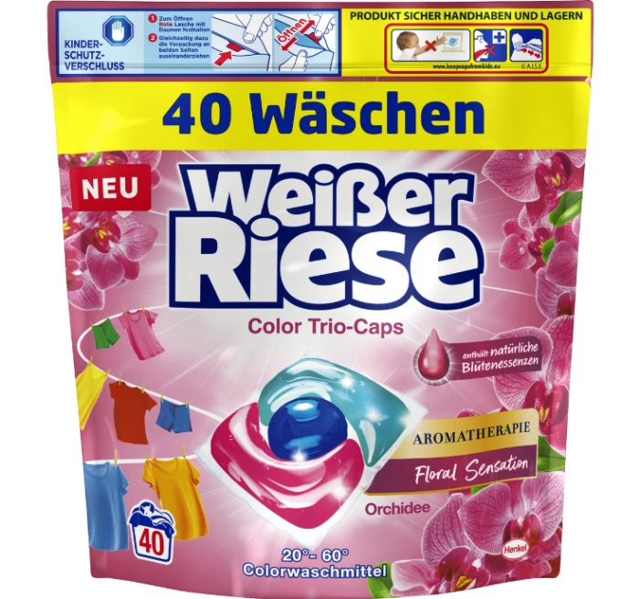 WeiBer Riese капсулы для стирки Color 40 шт